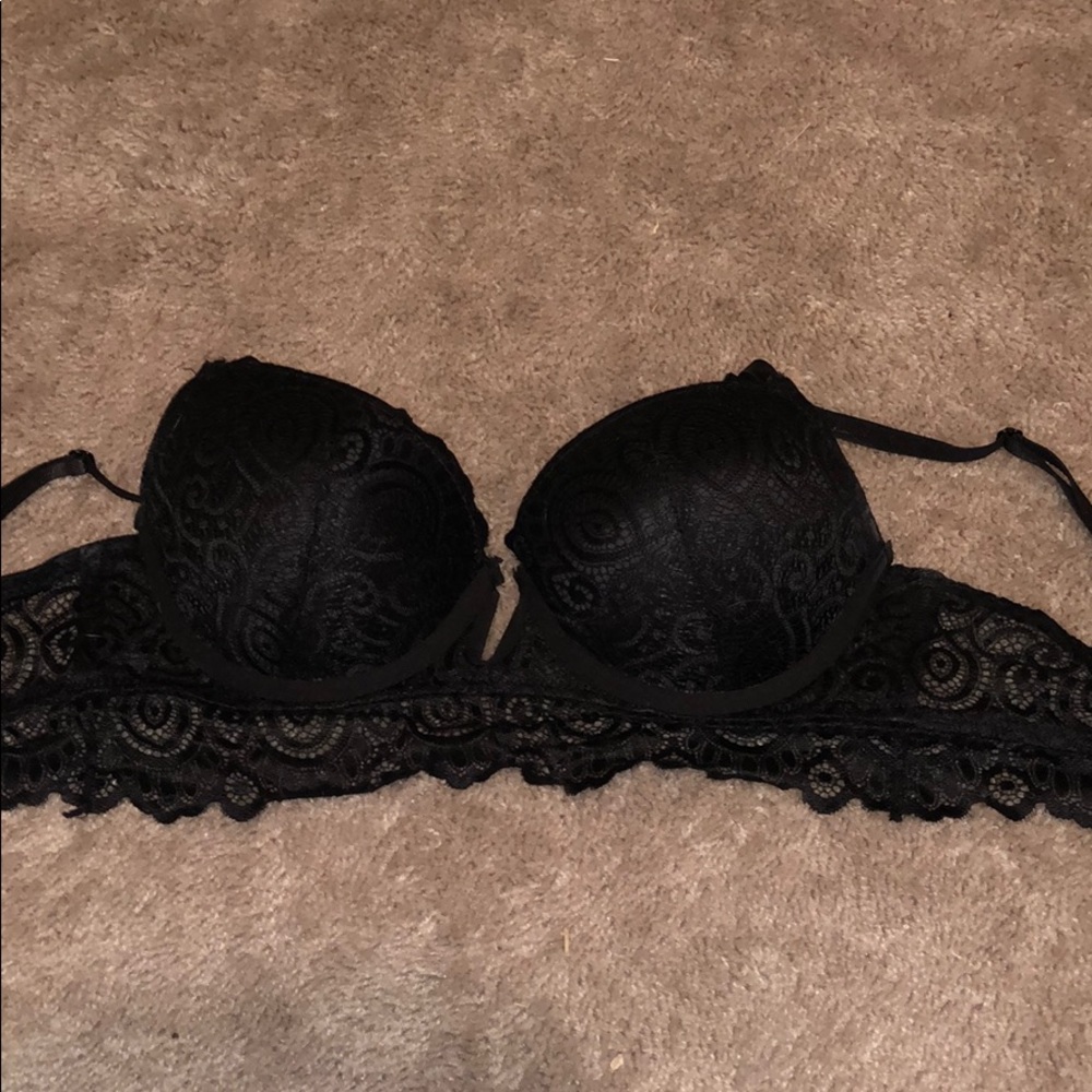 36 B sexy black lace bra